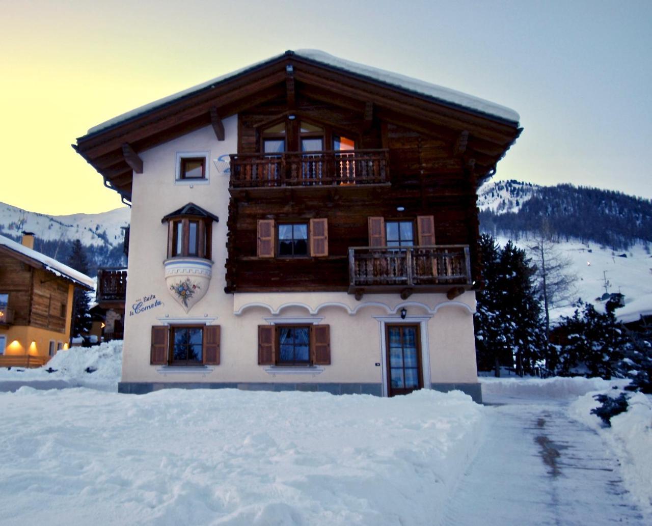 Baita La Cometa Livigno Bagian luar foto